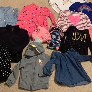 Lot/bundle 18 little girls items. all are 4 and 4t